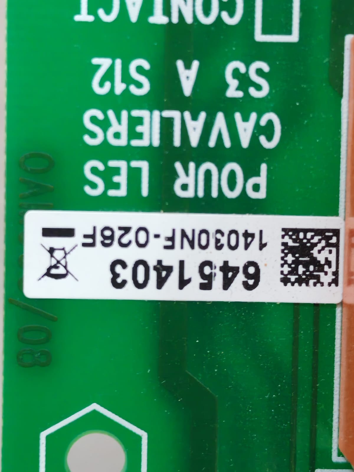 UNKNOWN 6151371 C 6151371 C / 6451403 Printed Circuit Board 6