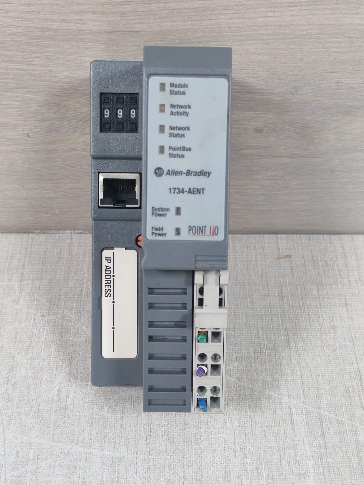 Allen-Bradley 1734-AENT A SER.A F/W3.009 ALLEN BRADLEY 1734-AENT / 1734-AENT A SER.A F/W3.009 ETHERNET NETWORK ADAPTER 2