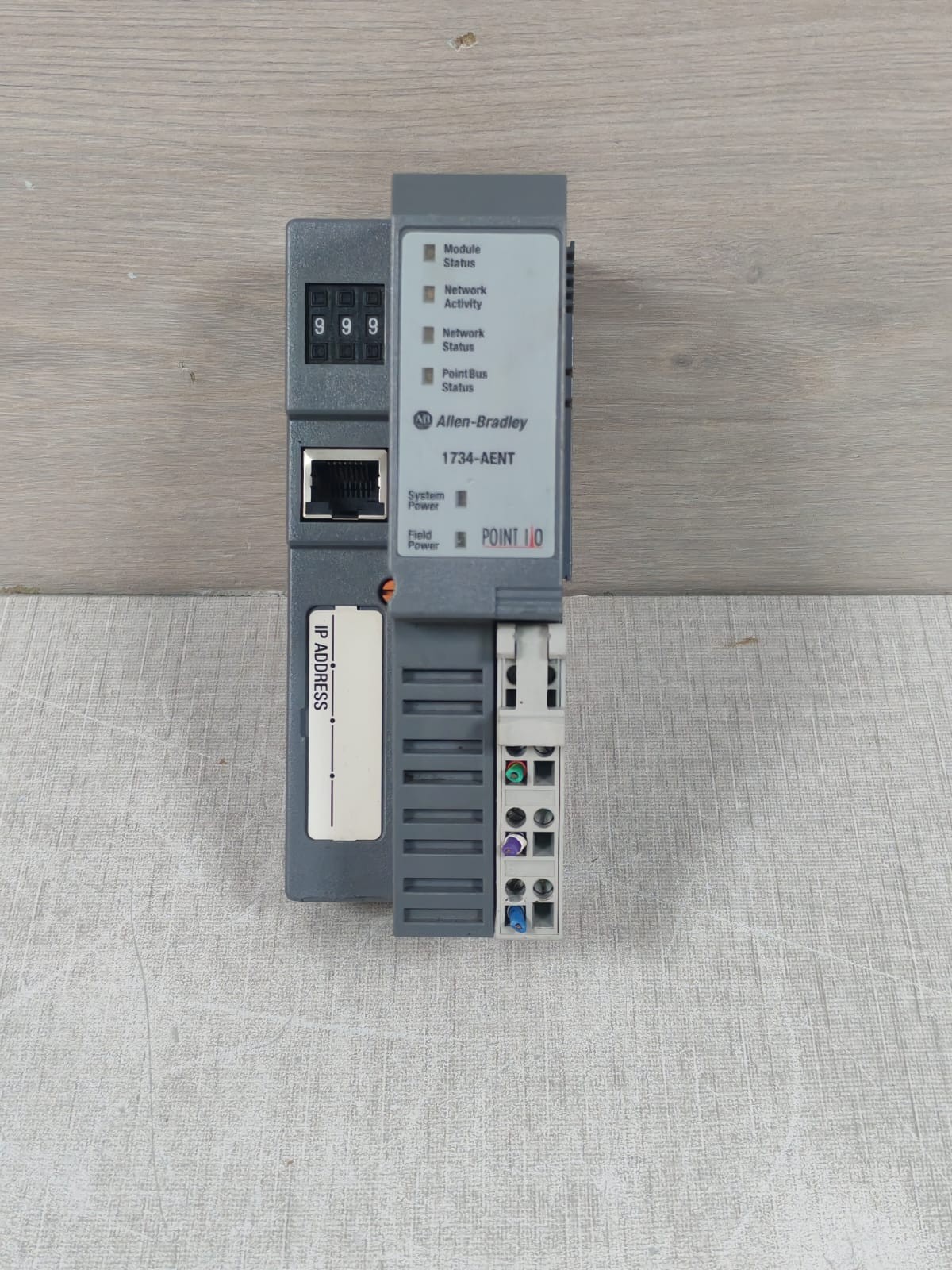 Allen-Bradley 1734-AENT A SER.A F/W3.009 ALLEN BRADLEY 1734-AENT / 1734-AENT A SER.A F/W3.009 ETHERNET NETWORK ADAPTER 3