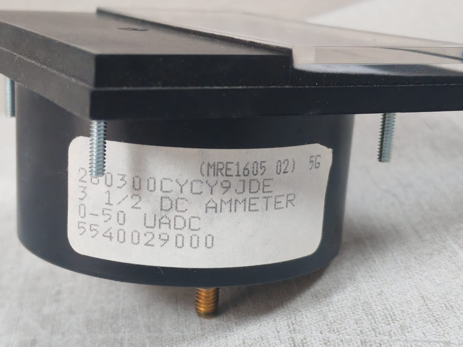Yokogawa MRE1605 Yokogawa 260300CYCY9JDE 3 1/2 DC Ammeter Panel Meter MRE1605 02 3