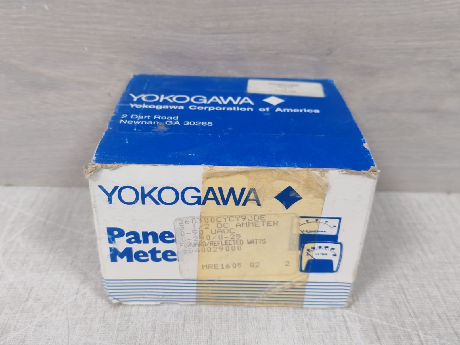 Yokogawa MRE1605 Yokogawa 260300CYCY9JDE 3 1/2 DC Ammeter Panel Meter MRE1605 02 9