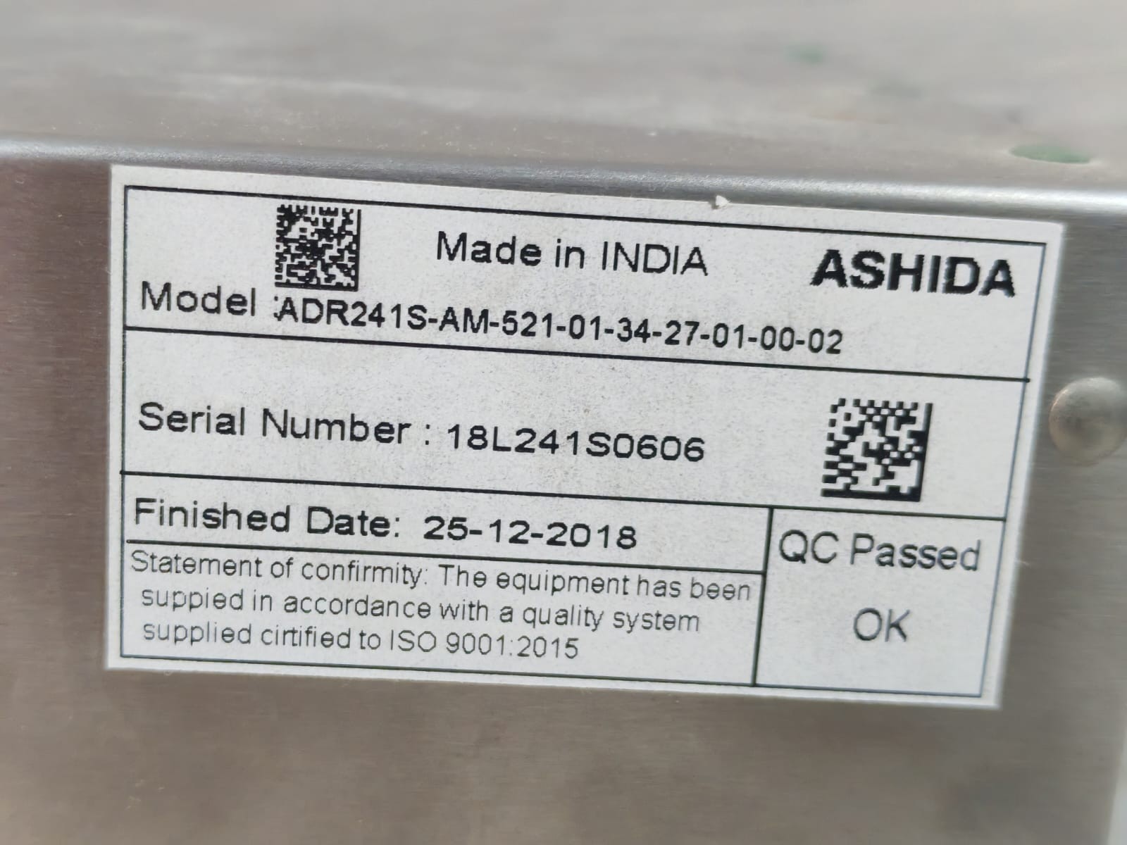 ASHIDA AM-521-01-34-27-01-00-02 ASHIDA ADR241S-AM-521-01-34-27-01-00-02 DUAL /SELF POWERED PROTECTION RELAY 10