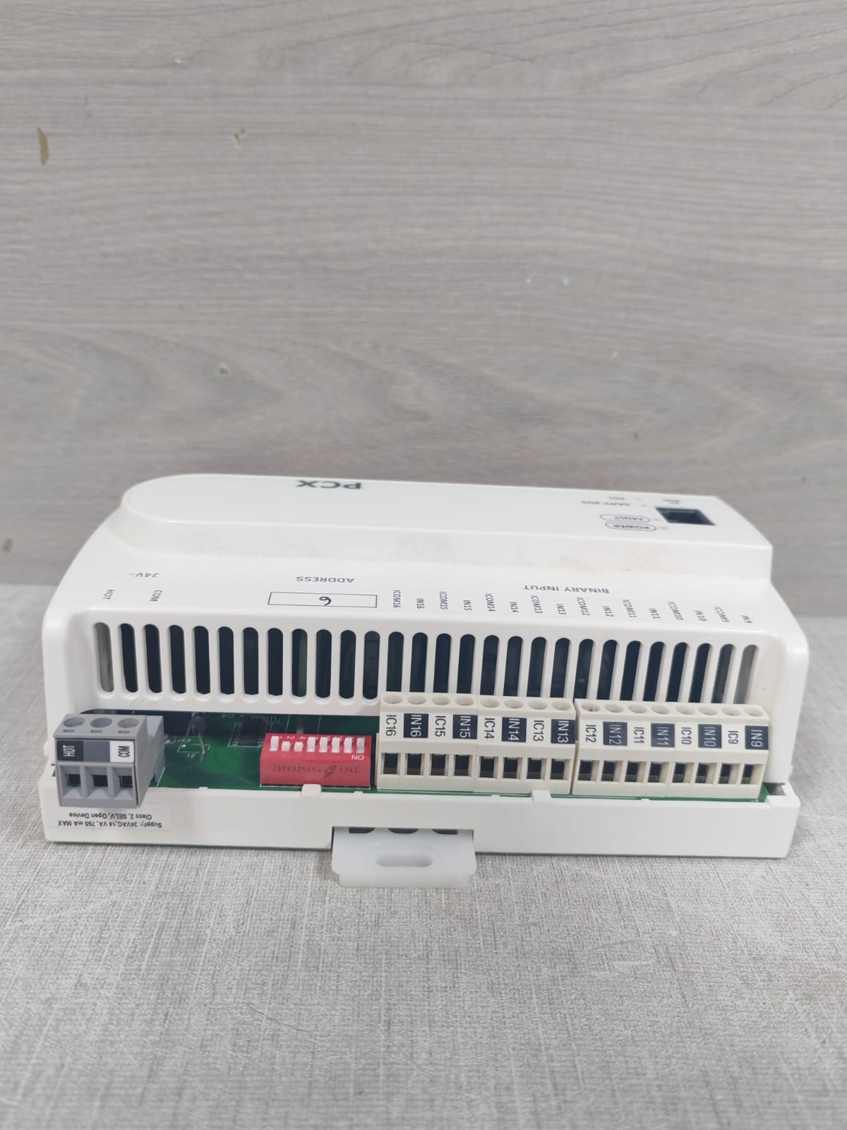 Johnson Controls PCX3721-0 JOHNSON CONTROLS FX-PCX3721-0 REV.M VER 6.2 EXPANSION INPUT/OUTPUT MODULE 3