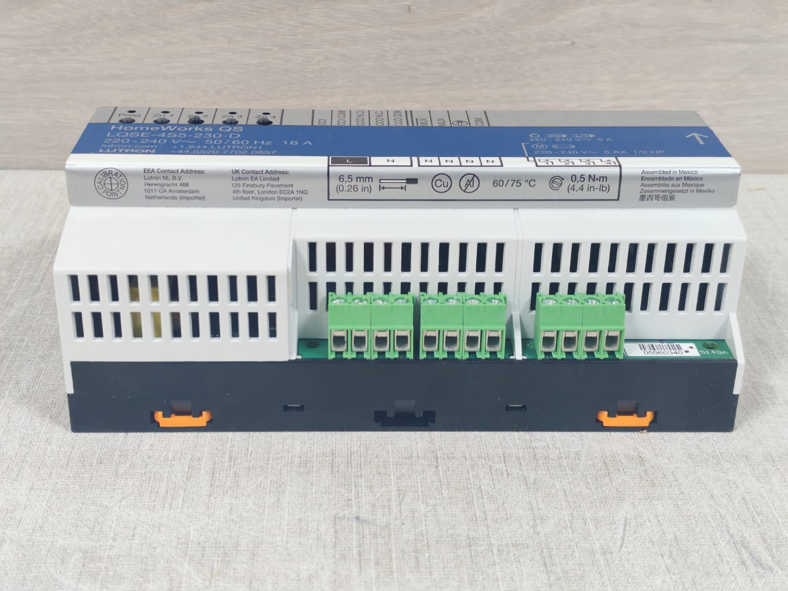 Lutron LQSE-4S5-230-D LUTRON LQSE-4S5-230-D HOMEWORKS QS SWITCHING POWER MODULE 220-240V 10