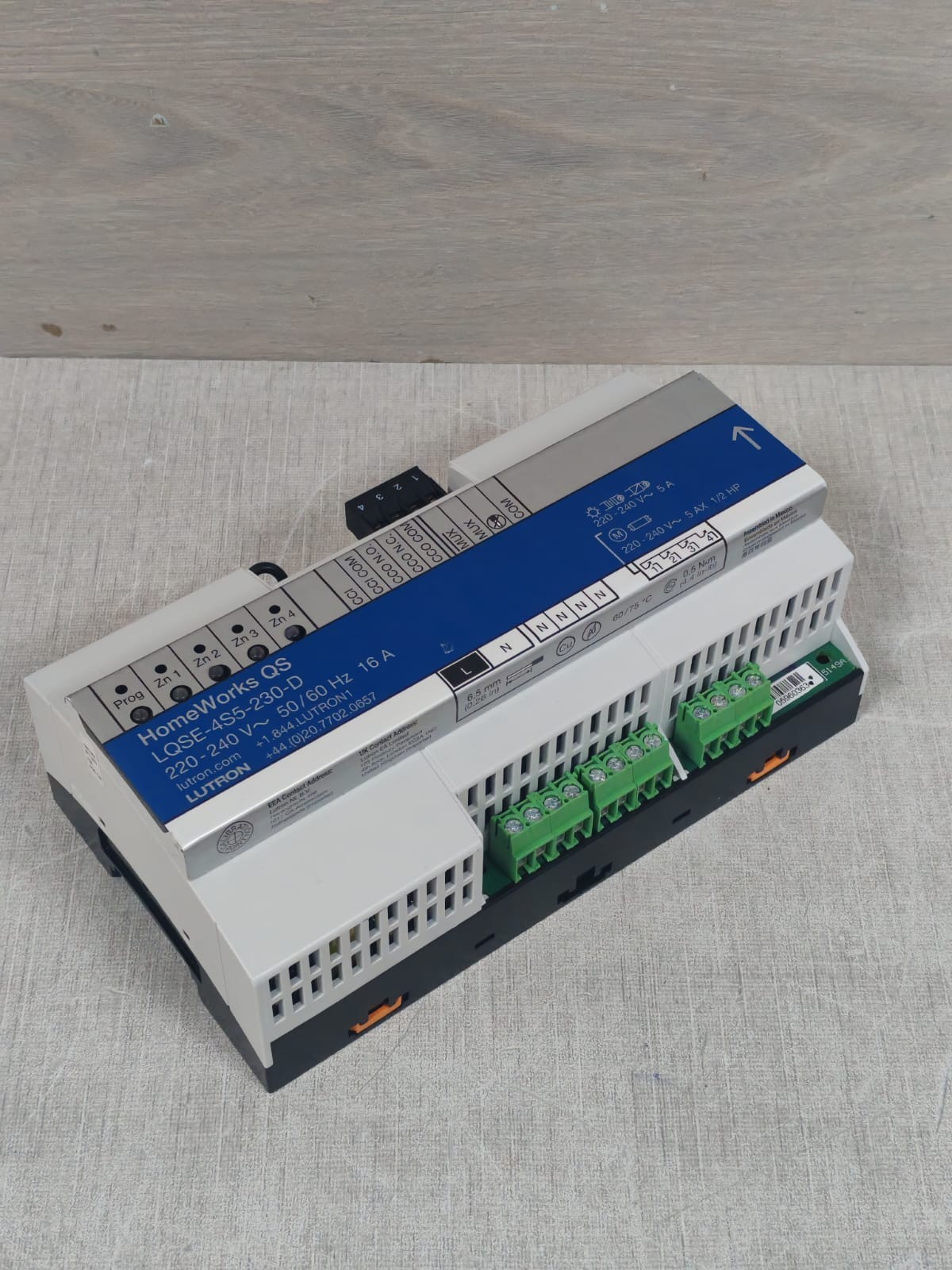 Lutron LQSE-4S5-230-D LUTRON LQSE-4S5-230-D HOMEWORKS QS SWITCHING POWER MODULE 220-240V 4