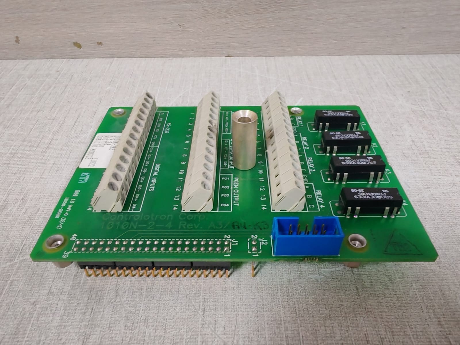 CONTROLOTRON 1010N-2-4 REV. A3 / 1010N-2K3 CONTROLOTRON 1010N-2-4 REV. A3 / 1010N-2K3 Input / Output Module 7