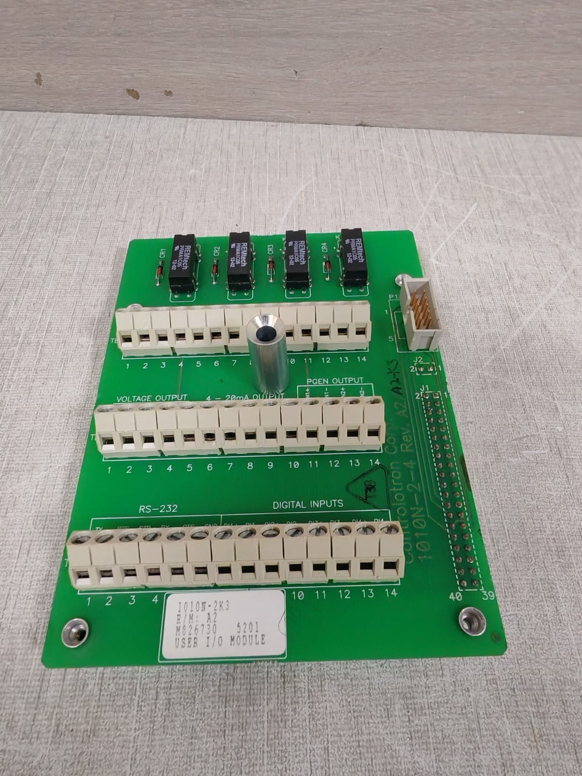 CONTROLOTRON 1010N-2-4 REV. A2 / 1010N-2K3 CONTROLOTRON 1010N-2-4 REV. A2 / 1010N-2K3 Input / Output Module 5