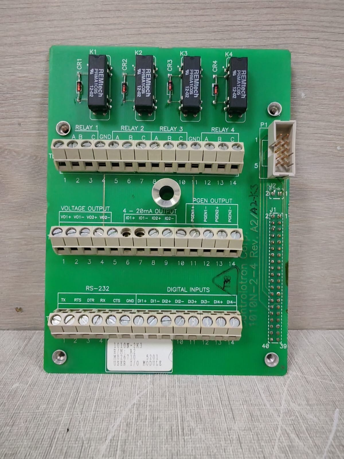 CONTROLOTRON 1010N-2-4 REV. A2 / 1010N-2K3 Input / Output Module