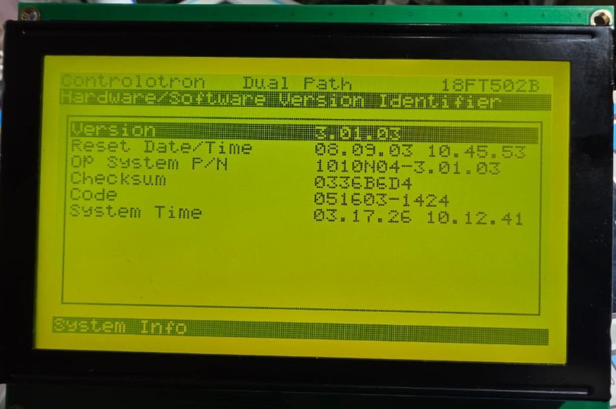 CONTROLOTRON 1010N-1-4 REV. D3 CONTROLOTRON 1010N-1-4 REV. D3 / 1010N-1HD-5 SYSCOM MODULE 8