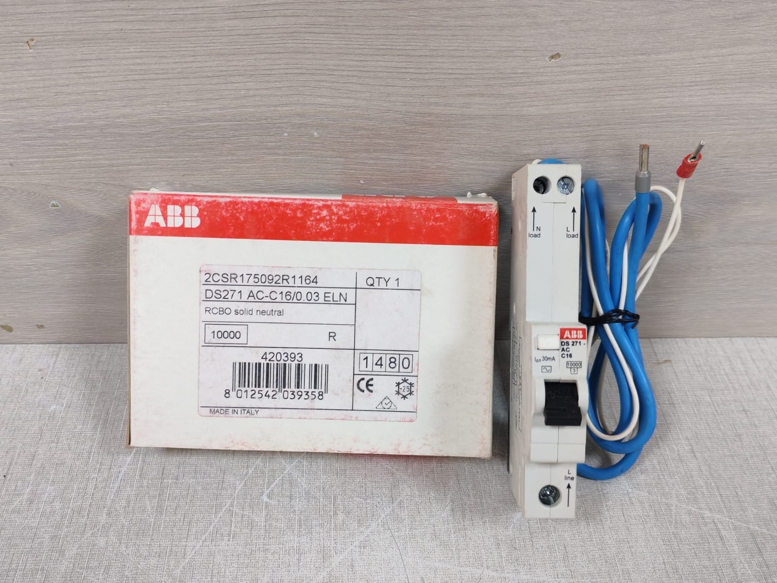 ABB RCBO 2CSR175092R1164 DS271 AC-C16/0.03 ELN 100mA
