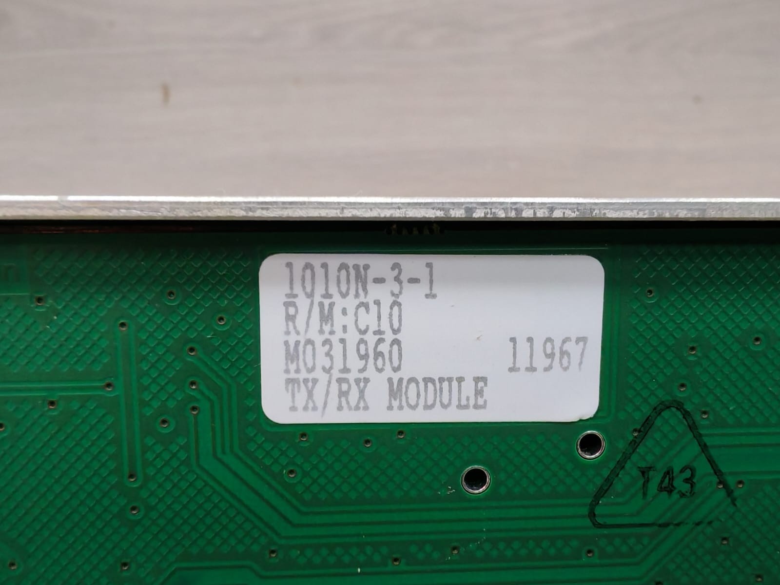CONTROLOTRON 1010N-3-1-4 REV C7 / 1010N-3-1 CONTROLOTRON 1010N-3-1-4 REV C7 / 1010N-3-1 DUAL CHANNEL TX/RX MODULE 4