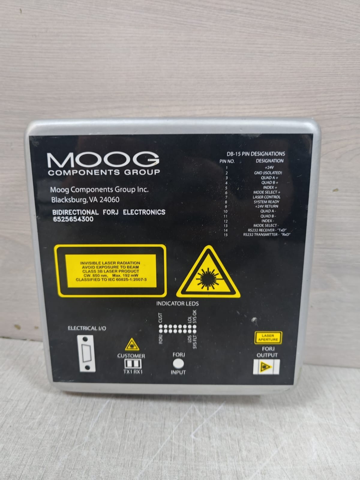 MOOG 21-03614-03 MOOG 6525654300 REV. B STATOR ELECTRONICS LASER BOX ANALOGIC 21-03614-03 2
