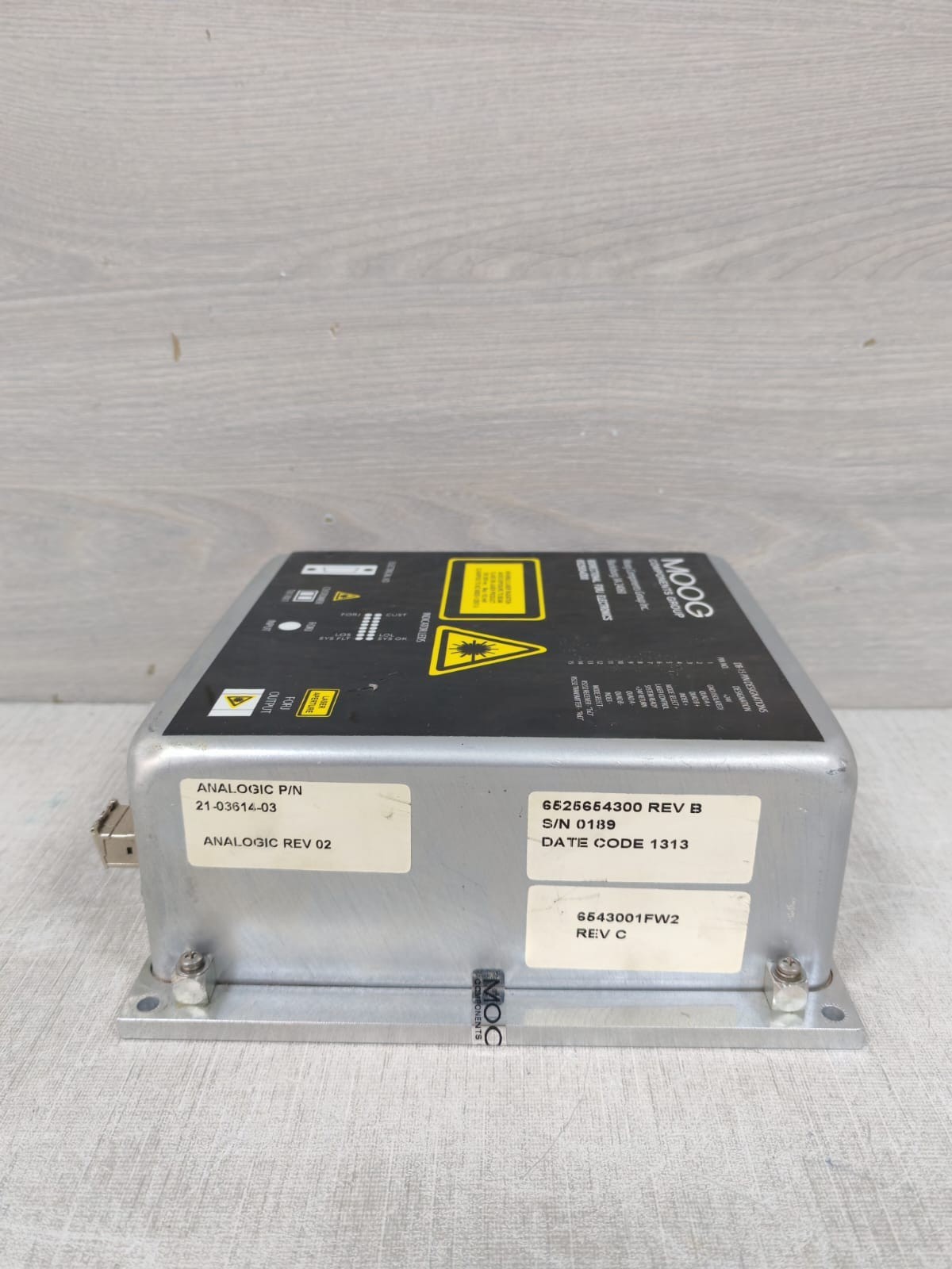 MOOG 21-03614-03 MOOG 6525654300 REV. B STATOR ELECTRONICS LASER BOX ANALOGIC 21-03614-03 5