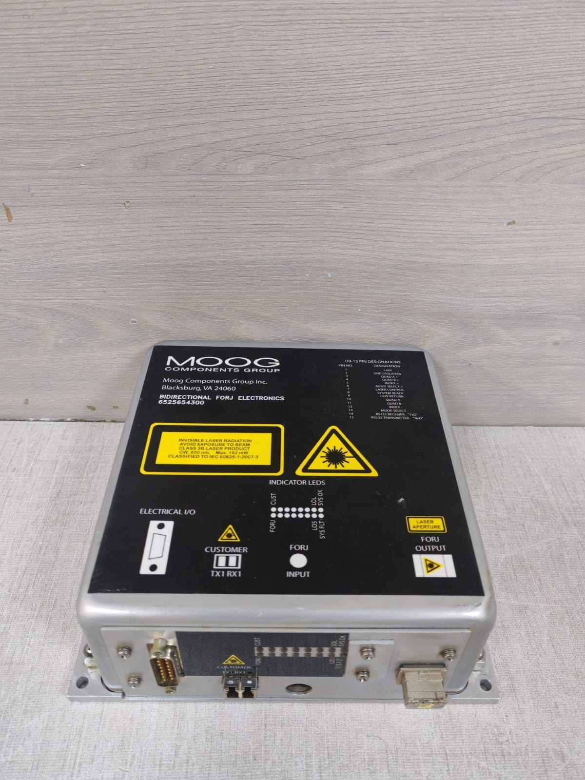 MOOG 21-03614-03 MOOG 6525654300 REV. B STATOR ELECTRONICS LASER BOX ANALOGIC 21-03614-03 8