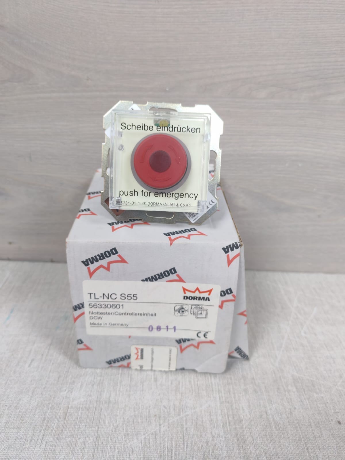 DORMA DORMA TL-NC S55 DORMA TL-NC S55 NOTTASTER SYSTEM EMERGENCY PUSH BUTTON 3