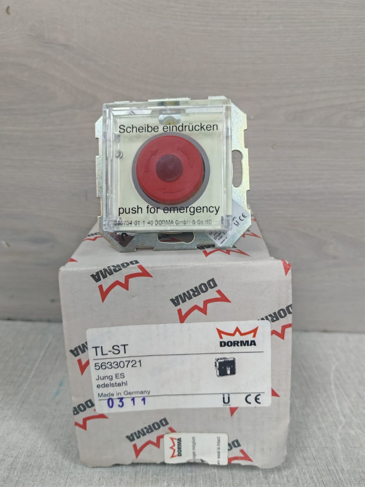 DORMA 56330721 DORMA TL-ST 56330721 EMERGENCY PUSH BUTTON 2