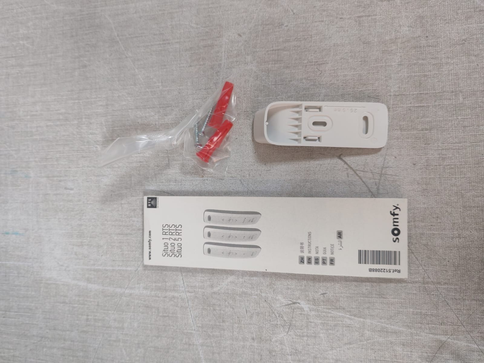 Somfy SOMFY SITUO 5 SOMFY Situo 5 RTS Pure Remote Control REF 1811420A White Genuine 7