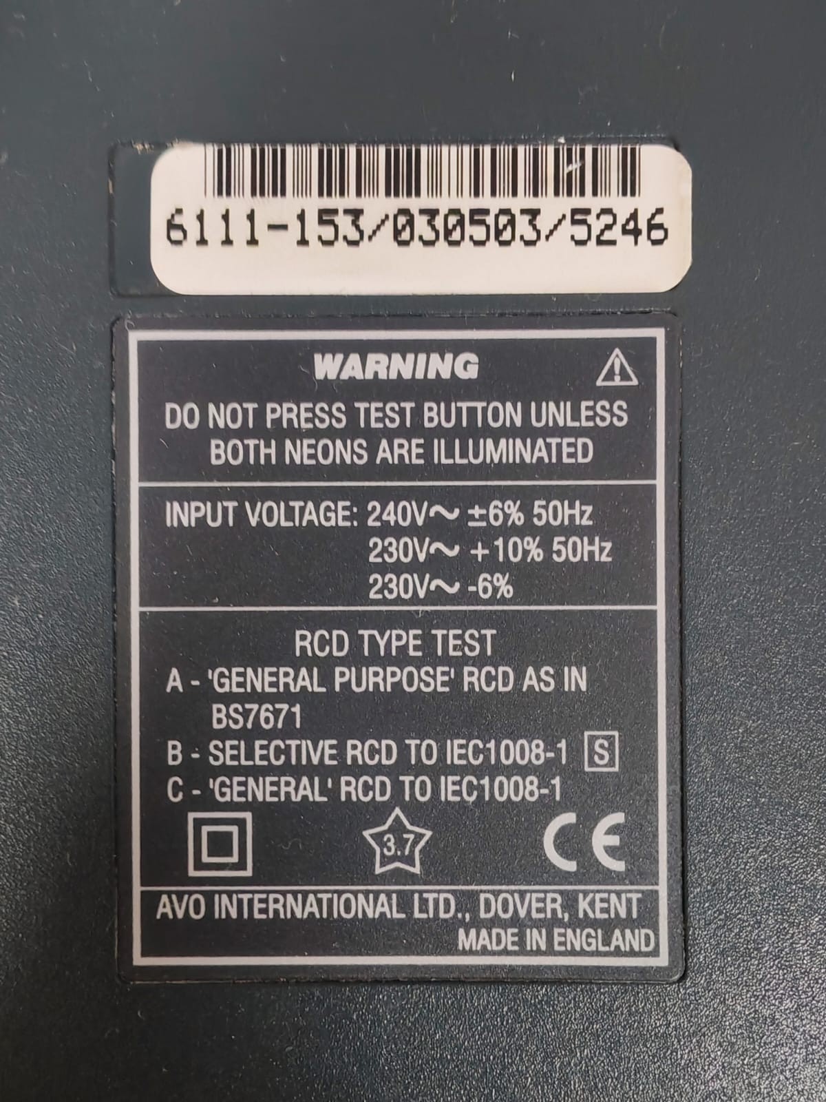 Megger CBT3 RCD Megger CBT3 RCD Tester Meter 4