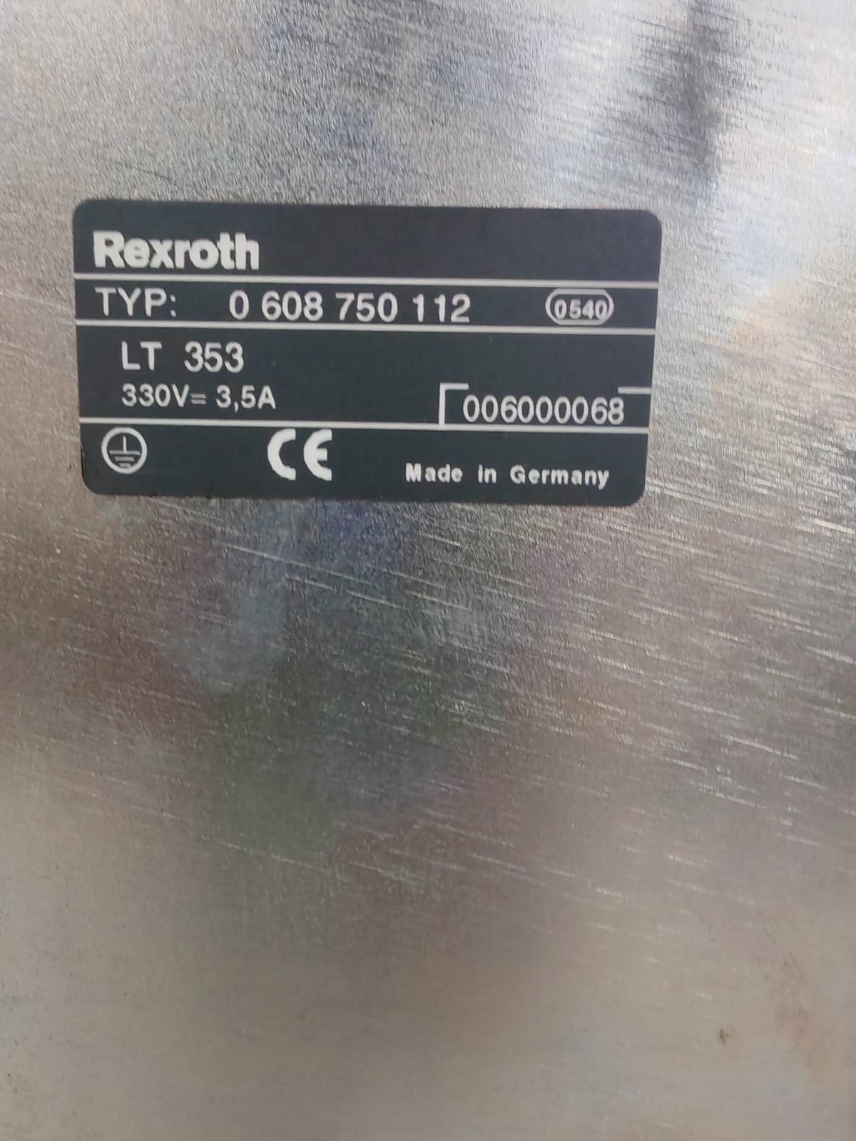 Bosch Rexroth LT353 REXROTH LT353 POWER MODULE 0 608 750 112 3