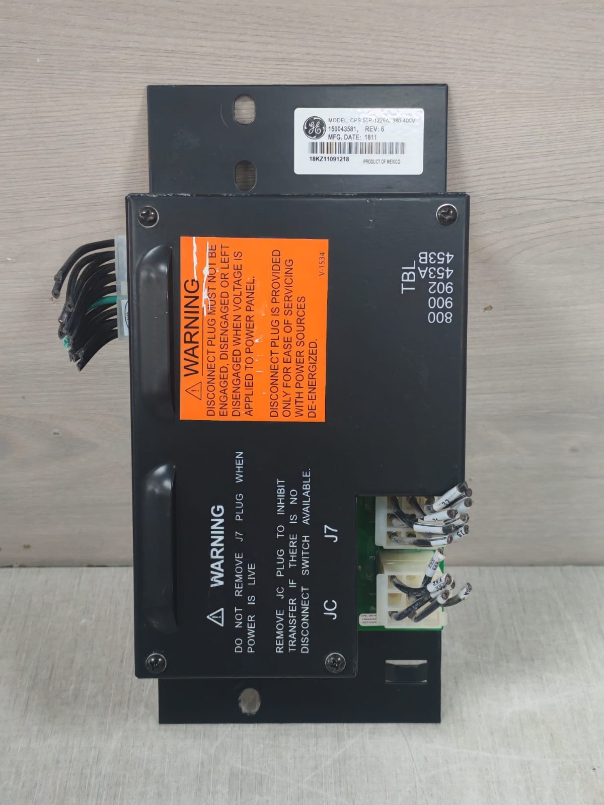 GE CPS 50P-1228A GE CPS 50P-1228A 150043581 REV:6 380-400V POWER MODULE 2