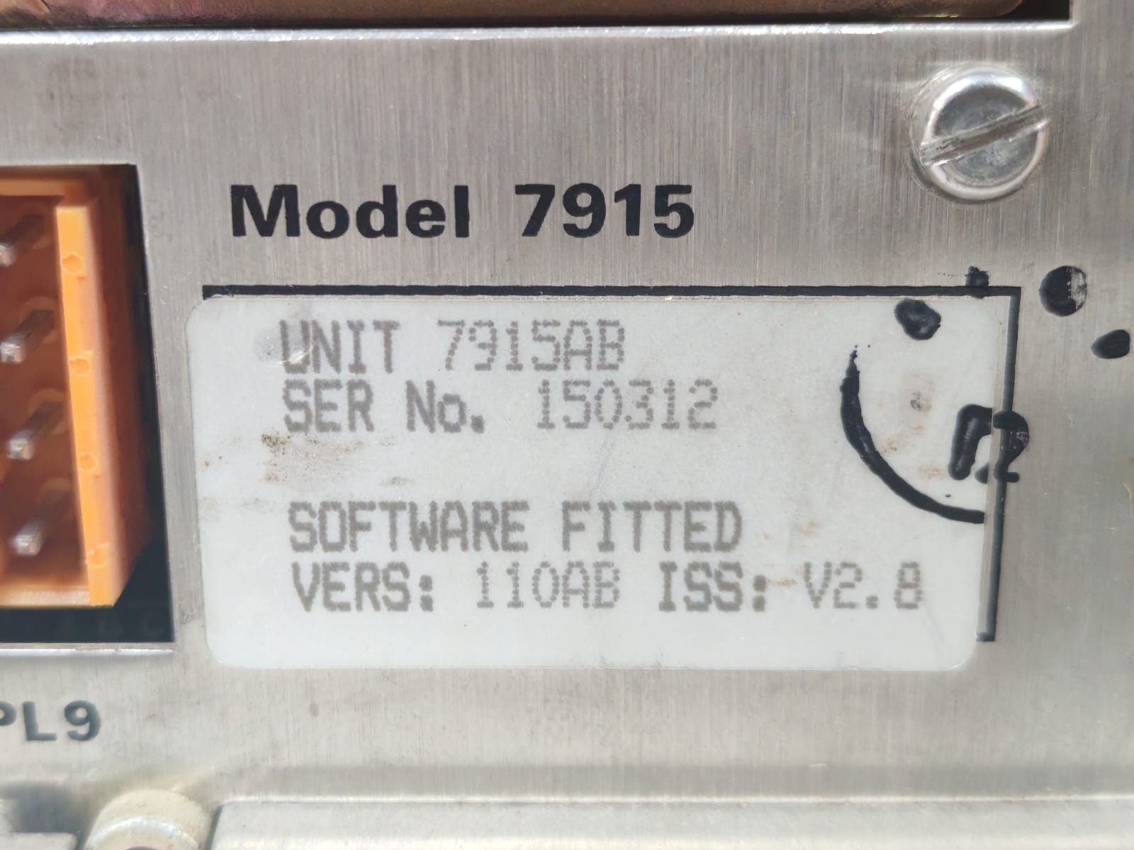 SOLARTRON 7915 SOLARTRON 7915/7915AB VER.110AB V2.8 FLOW COMPUTER 9
