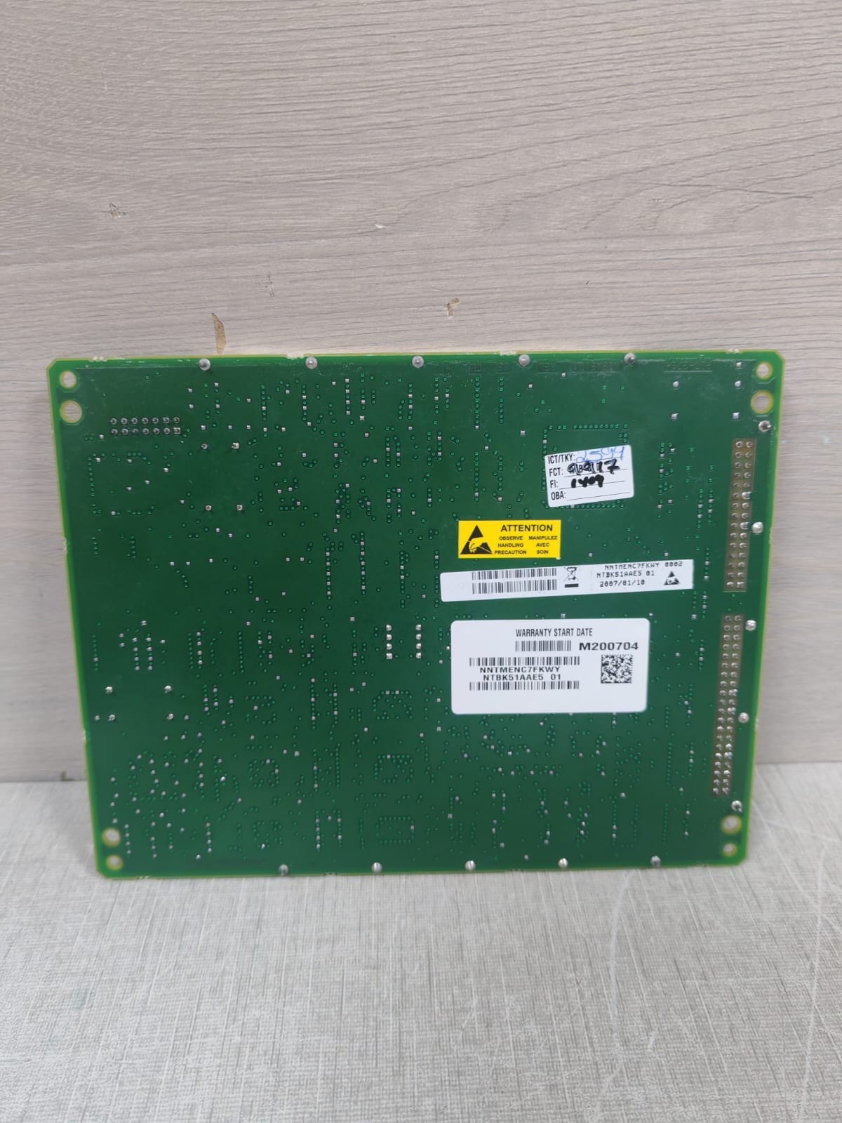 NORTEL NETWORKS NTBK51AAE5 NORTEL NETWORKS NTBK51AAE5 01 NORTHERN TELECOM DAUGHTER BOARD PCB 5