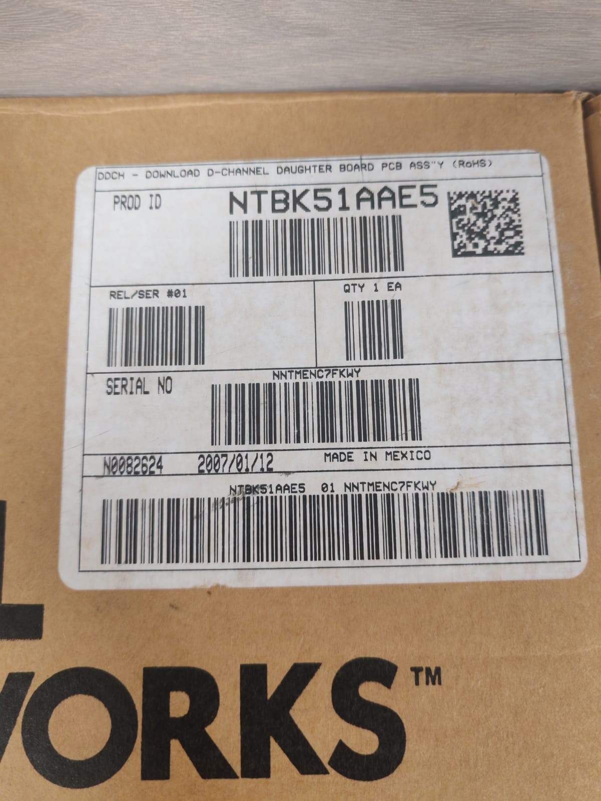 NORTEL NETWORKS NTBK51AAE5 NORTEL NETWORKS NTBK51AAE5 01 NORTHERN TELECOM DAUGHTER BOARD PCB 6