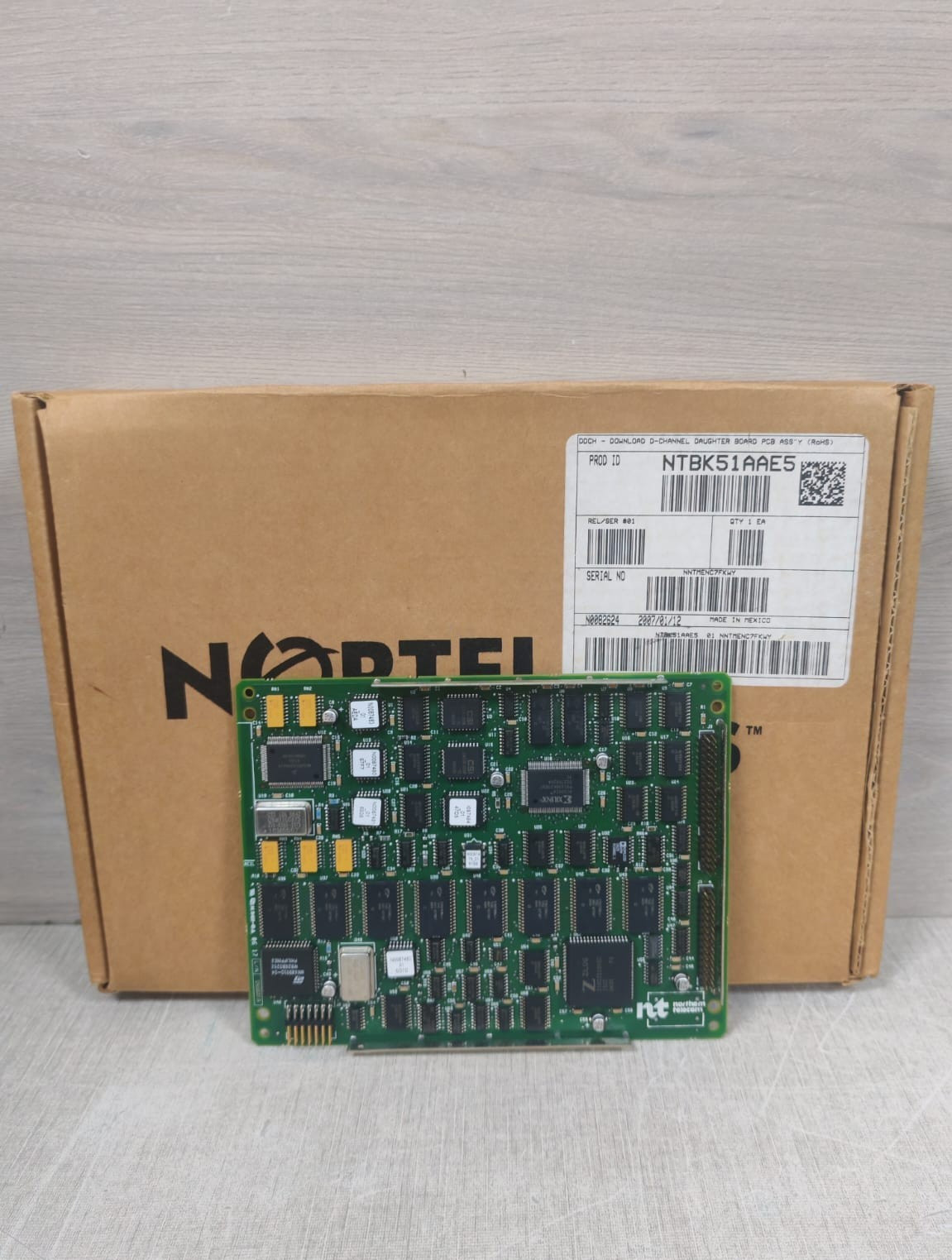 NORTEL NETWORKS NTBK51AAE5 01 NORTHERN TELECOM DAUGHTER BOARD PCB