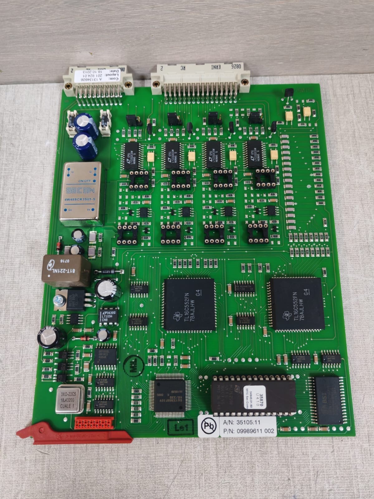 MOBATIME 09989611 002 MOBATIME U 4.1.0 MTC MODUL A/N: 35105.11 P/N: 09989611 002 PRINTED CIRCUIT BOARD 3