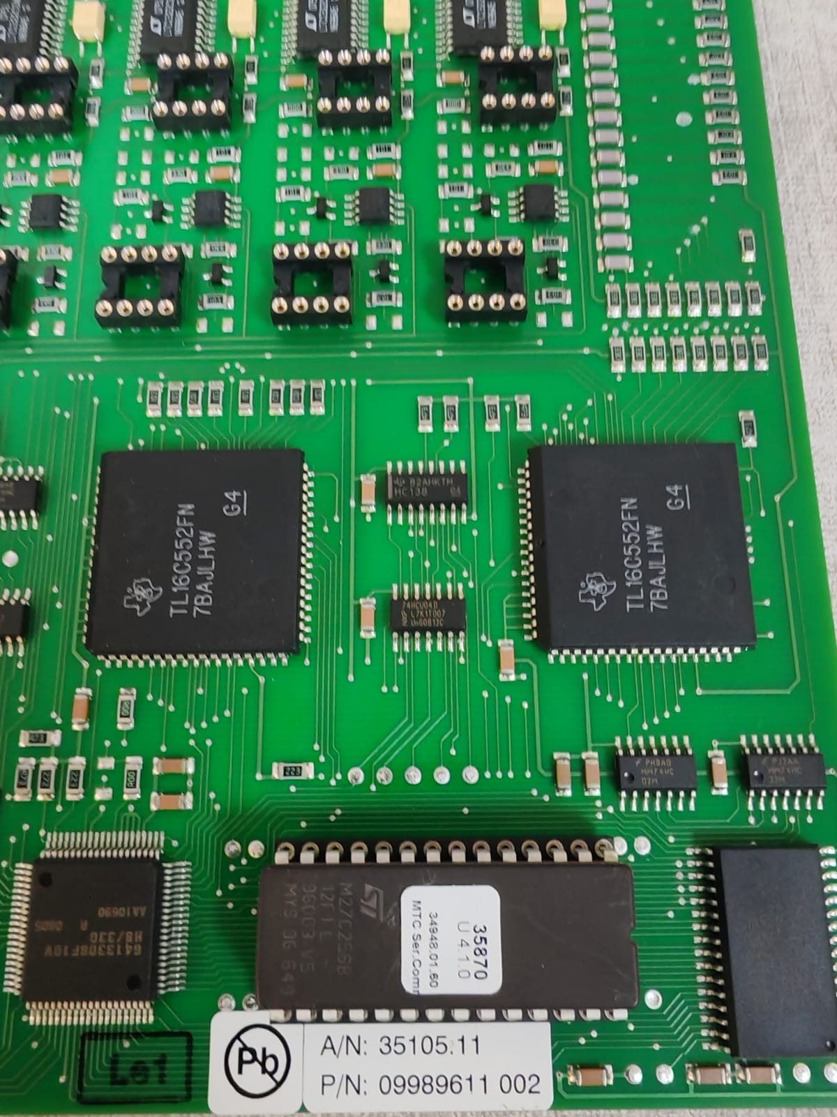 MOBATIME 09989611 002 MOBATIME U 4.1.0 MTC MODUL A/N: 35105.11 P/N: 09989611 002 PRINTED CIRCUIT BOARD 5