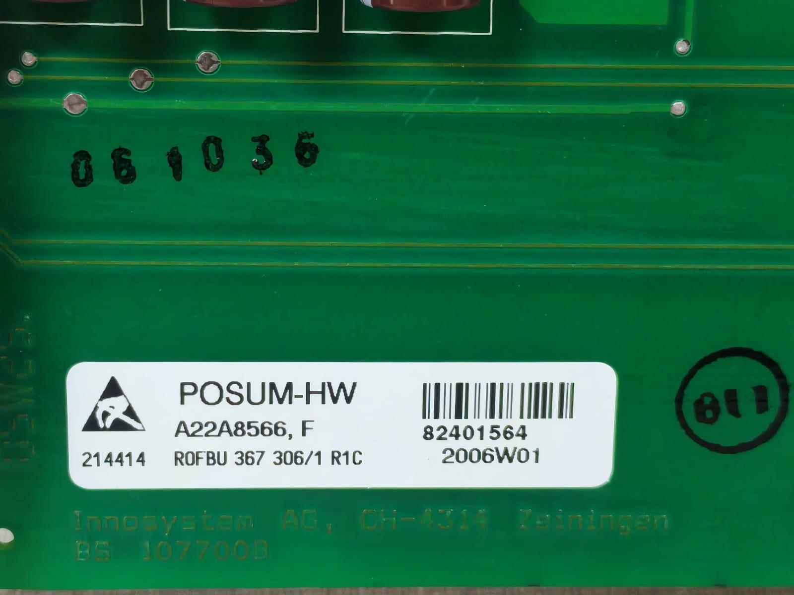 ABB COZBU 110 306/1 R1B 2006W08 ABB COZBU 110 306/1 R1B 2006W08 POSUM 6