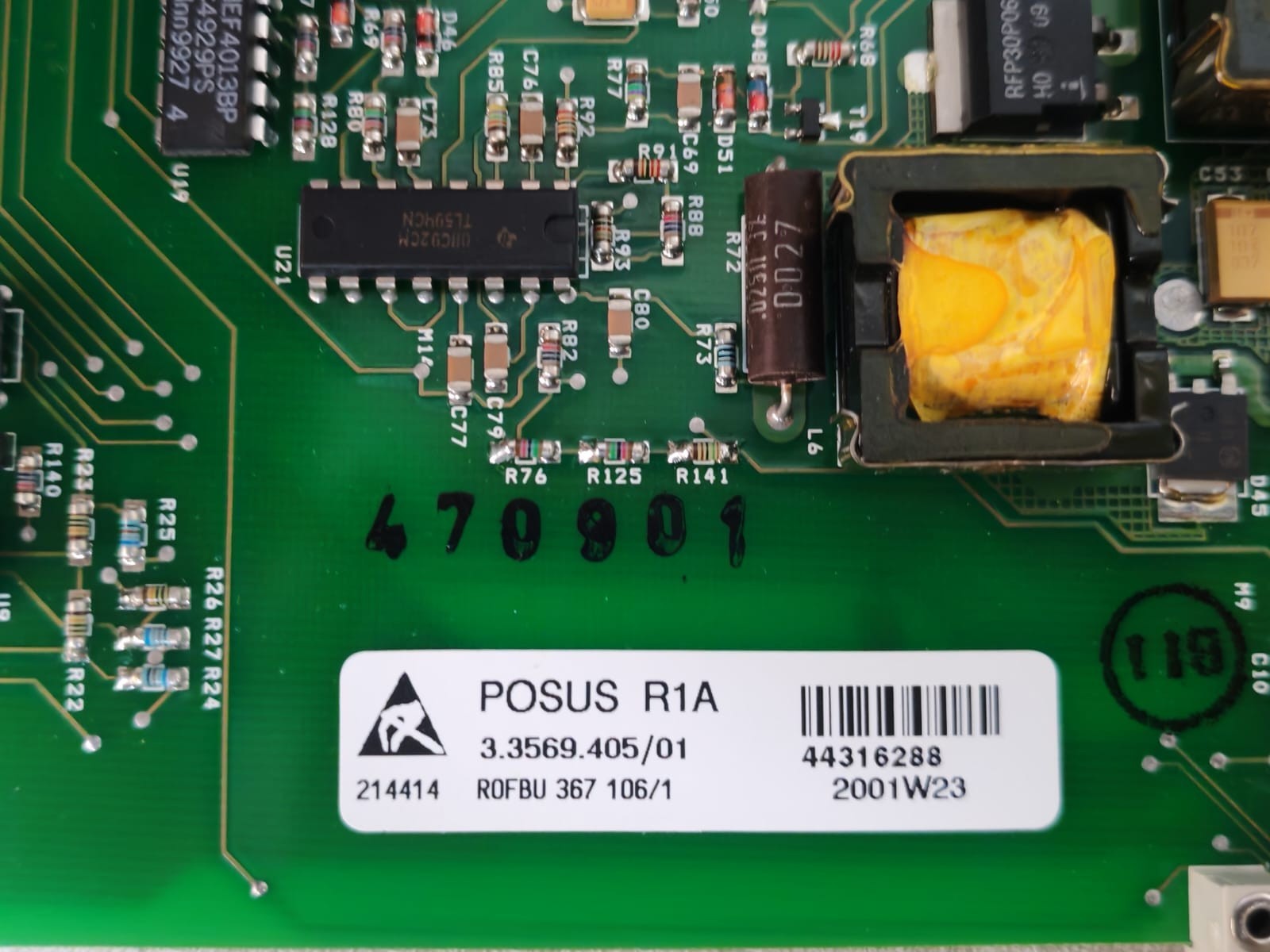 ABB COZBU 110 106/1 R1A 2001W37 ABB COZBU 110 106/1 R1A 2001W37 POSUS 7