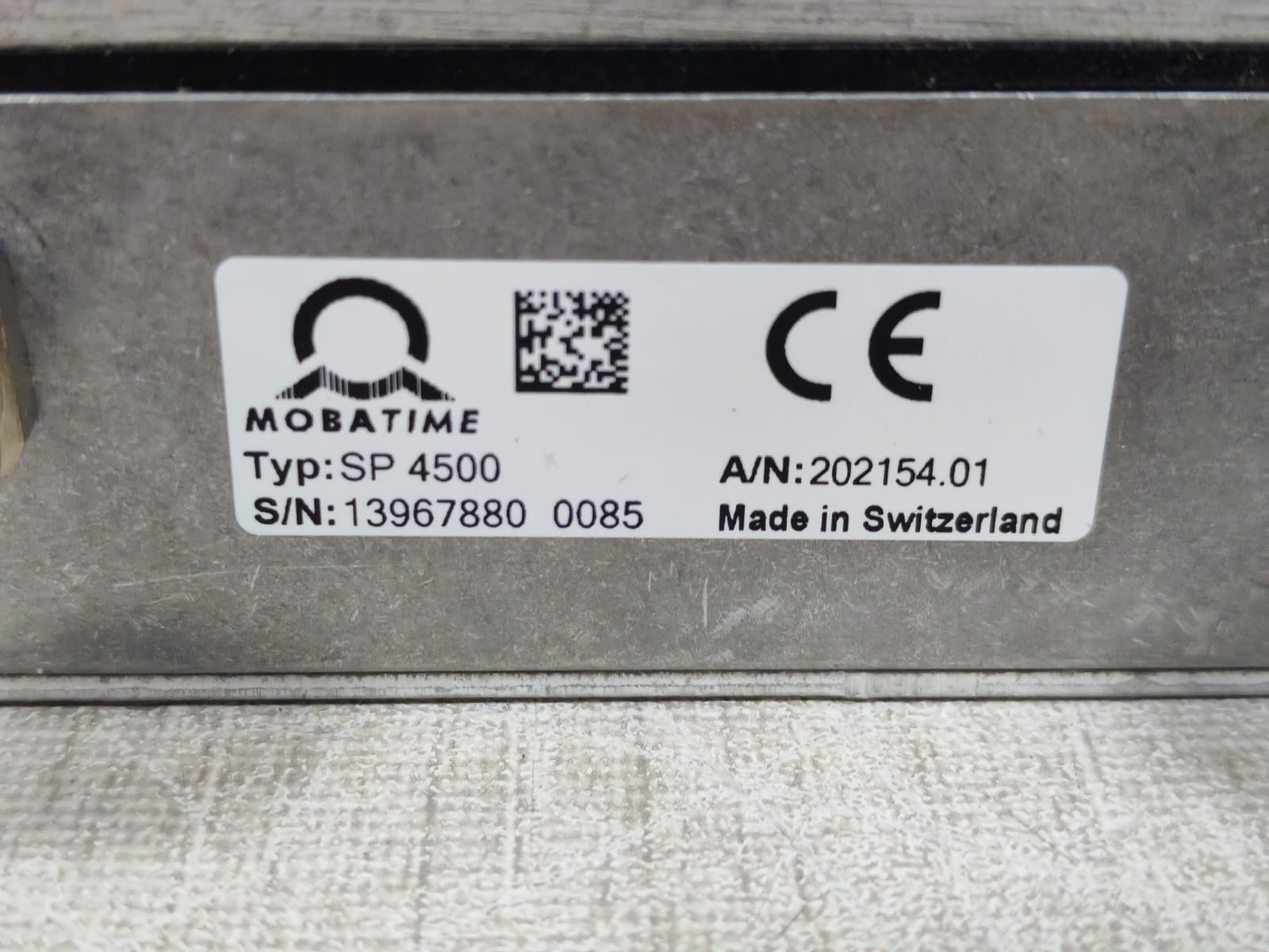 MOBATIME SP 4500 A/N:202154.01 MOBATIME SP 4500 A/N:202154.01 SURGE PROTECTION BOX 4