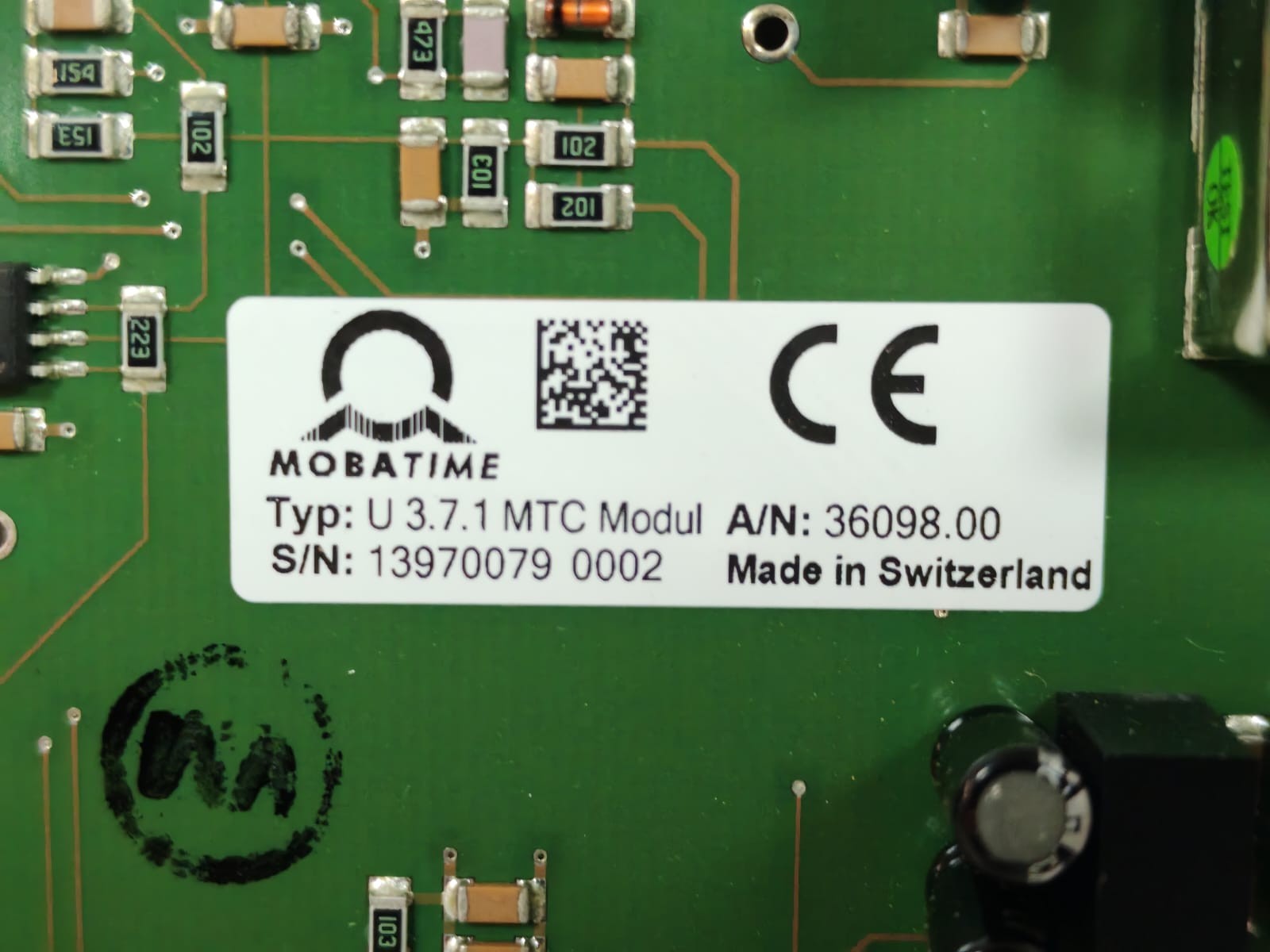 MOBATIME 36098.00 / 35969/1.01 MOBATIME U 3.7.1 MTC Modul A/N 36098.00 / 35969/1.01 PCB 4