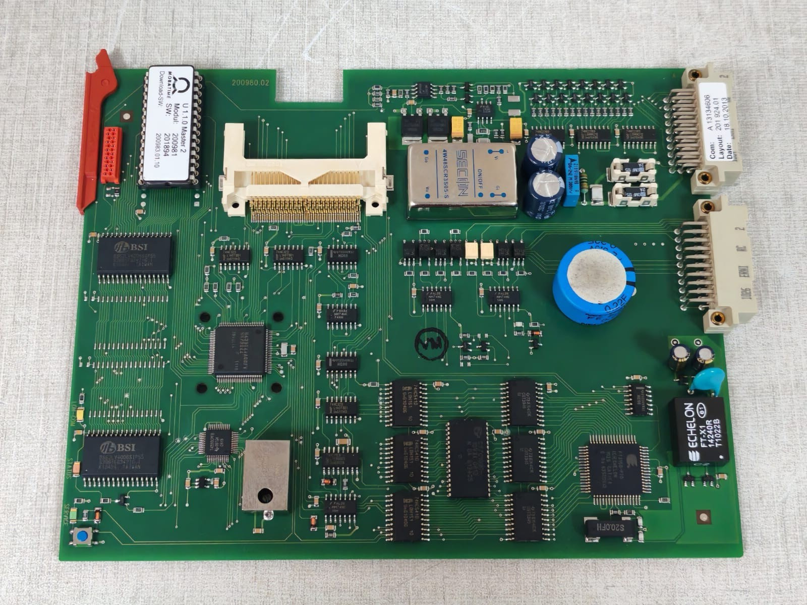 MOBATIME 200981 /200980.02 MOBATIME MTC MODUL U 1.1.0 200981 /200980.02 PRINTED CIRCUIT BOARD W/ SD CARD 8