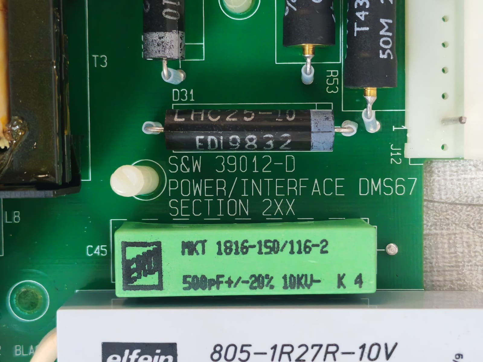 S&W 39012-D S&W 39012-D POWER INTERFACE DMS67 BOARD 2