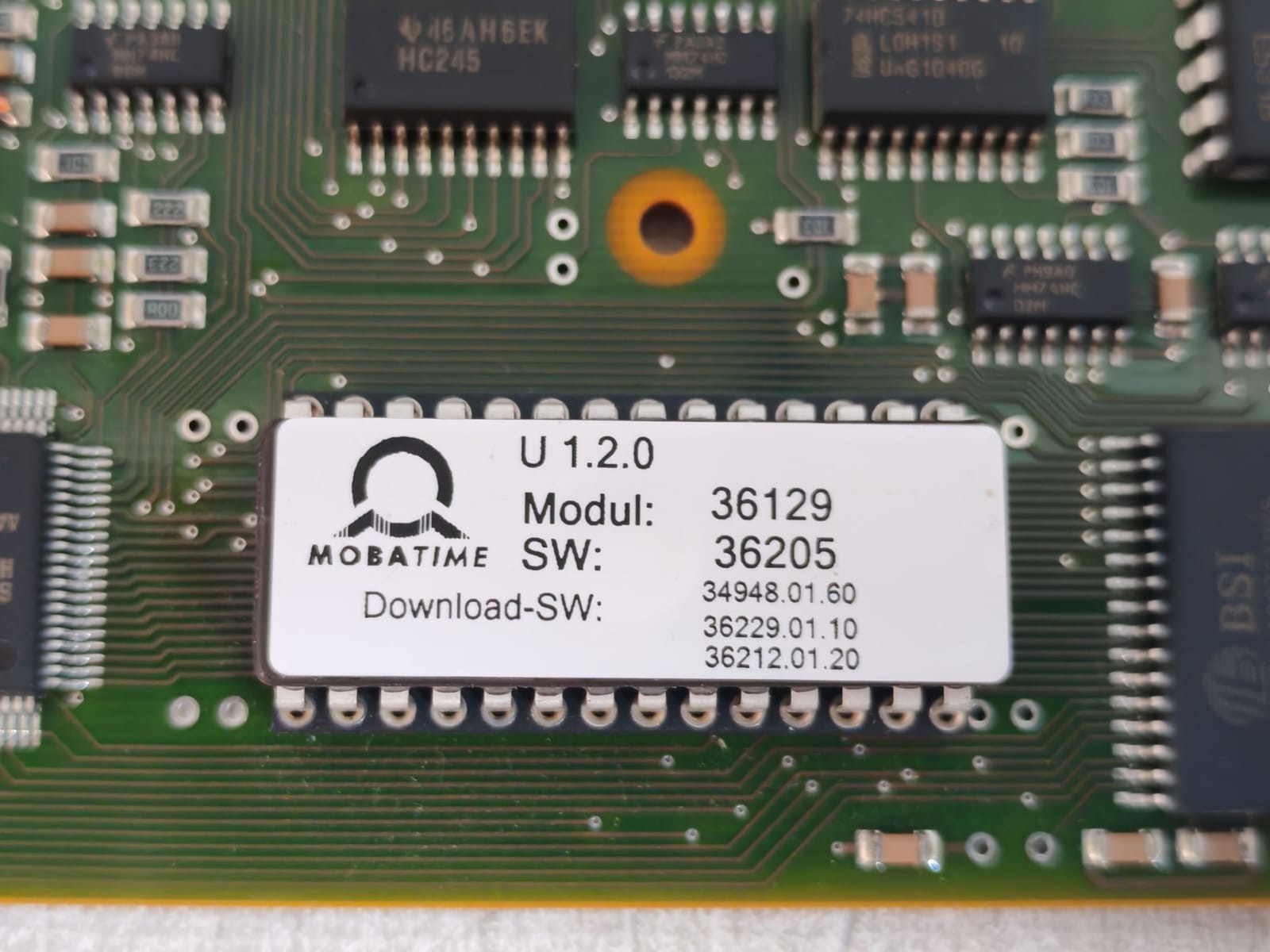 MOBATIME 36129.01/ 35938/1.02 MOBATIME MTC MODUL U 1.2.0 36129.01/ 35938/1.02 PRINTED CIRCUIT BOARD 6