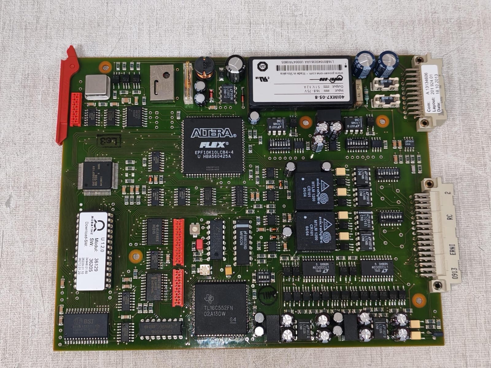 MOBATIME 36129.01/ 35938/1.02 MOBATIME MTC MODUL U 1.2.0 36129.01/ 35938/1.02 PRINTED CIRCUIT BOARD 7