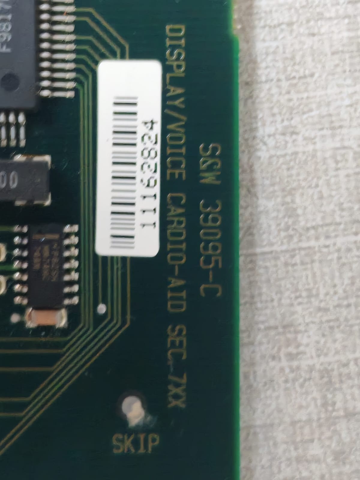 S&W 39095-C S&W 39095-C DISPLAY / VOICE Printed Circuit Board 8