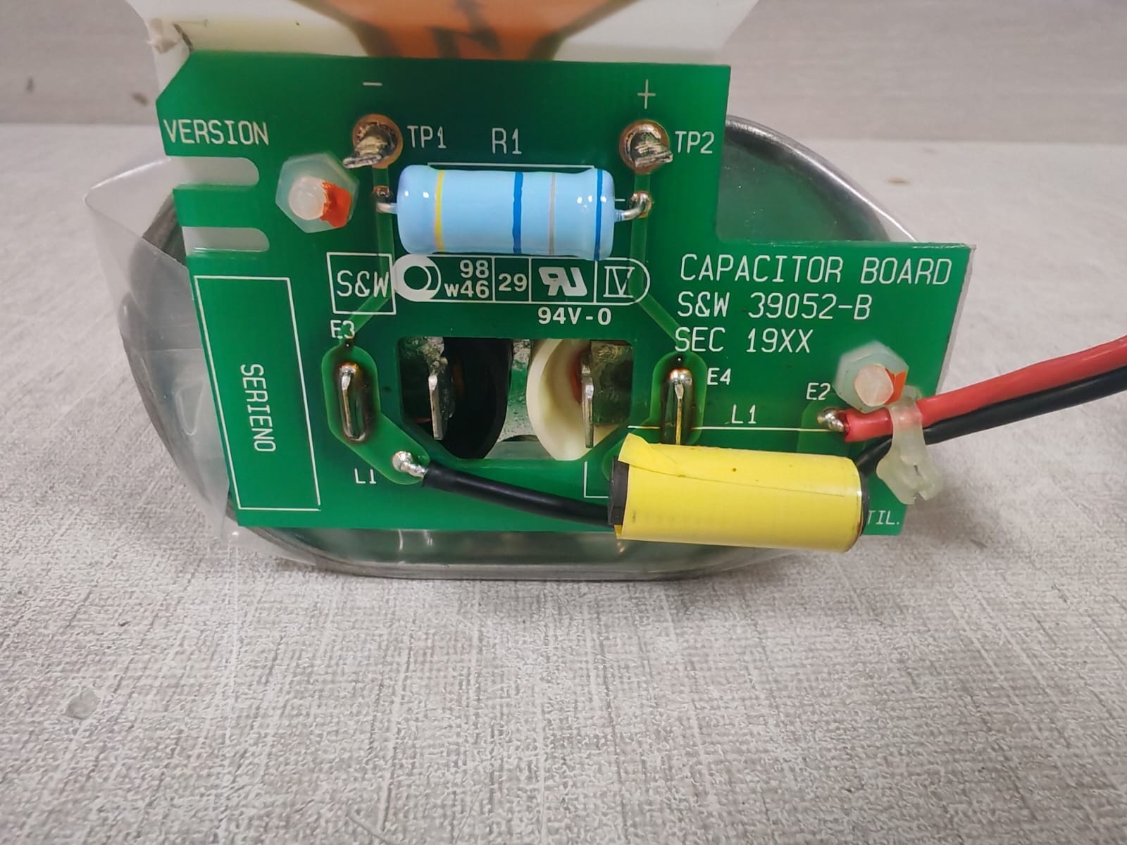 S&W 39052-B, 30856 MAXWELL 30856 5.0 kV with S&W 39052-B CAPACITOR BOARD 7