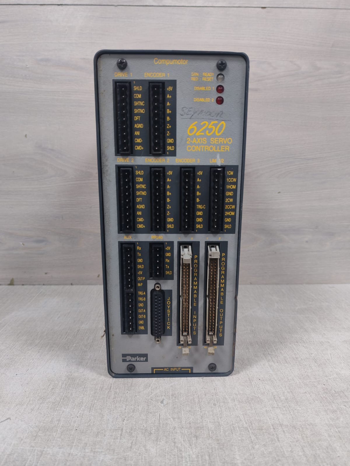 Parker 6250 PARKER COMPUMOTOR 6250 2-AXIS SERVO CONTROLLER 120-240V 4