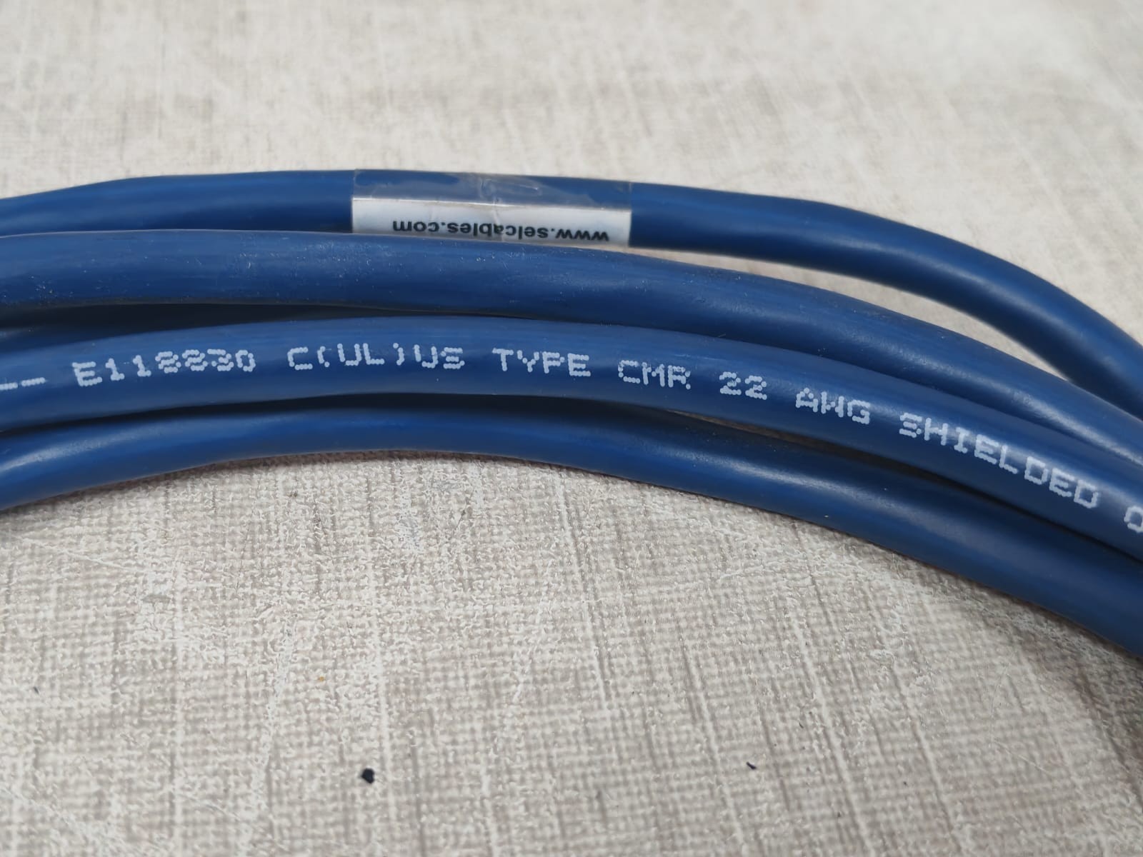 SEL E118830 CMR 22 / C273A SEL E118830 CMR 22 / C273A AWG SHIELDED 5