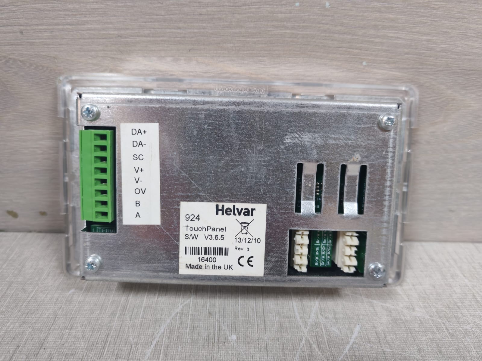 HELVAR HELVAR 9240 HELVAR 924 - 9240 TOUCH PANEL S/W V3.6.5 REV.3 WITHOUT CASE 4