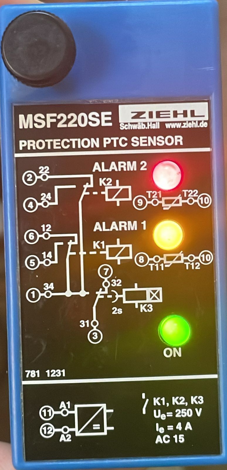 ZEIHL MSF200SE ZEIHL MSF200SE PROTECTION PTC SENSOR 3