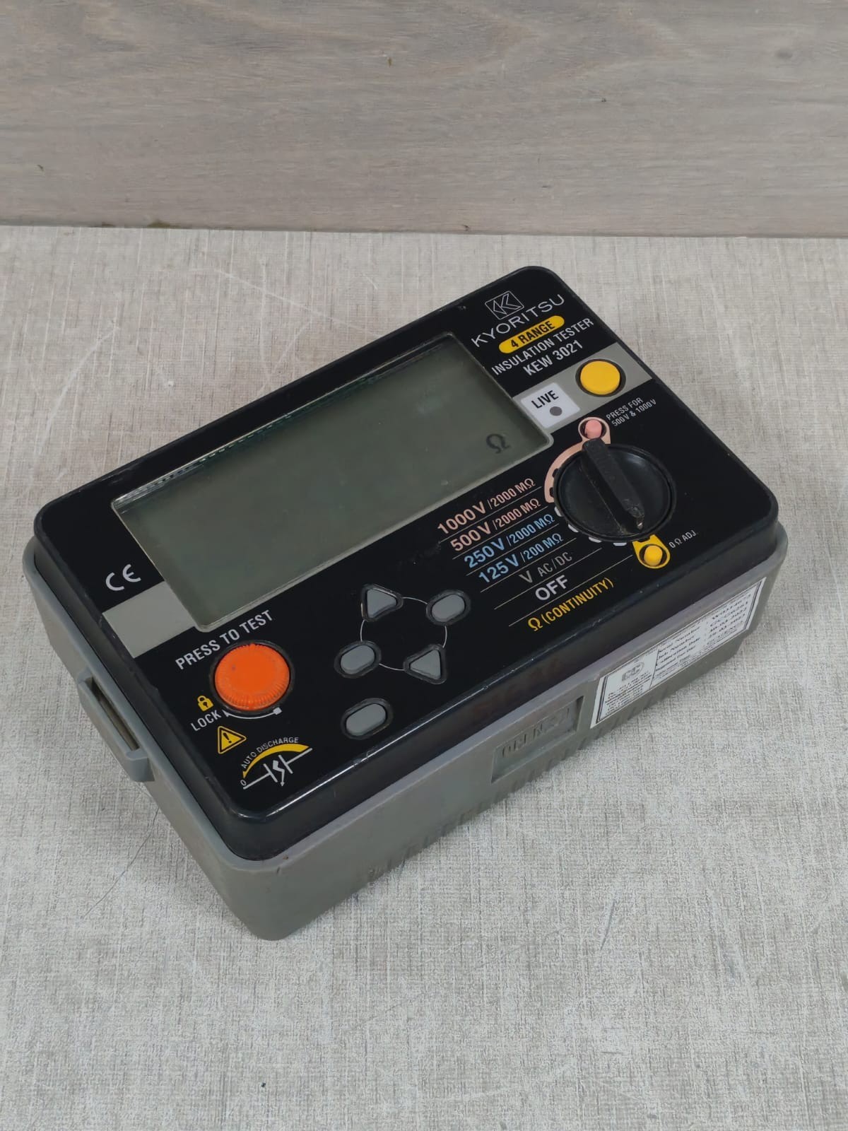 Kyoritsu KEW-3021 KYORITSU 4 RANGE KEW 3021 INSULATION TESTER 8