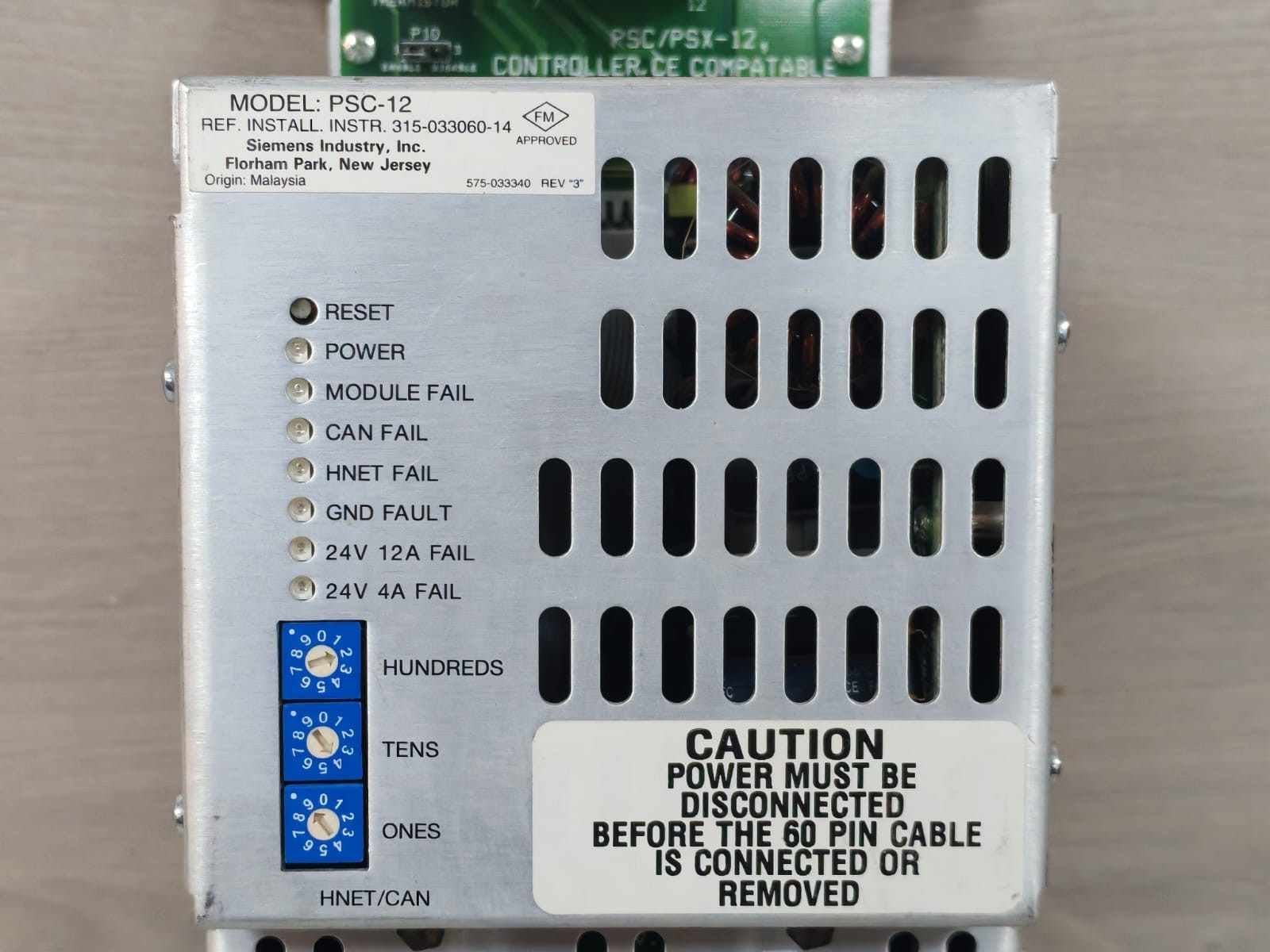 Siemens PSX-12 SIEMENS PSC/PSX-12 HIGH CURRENT POWER SUPPLY 3