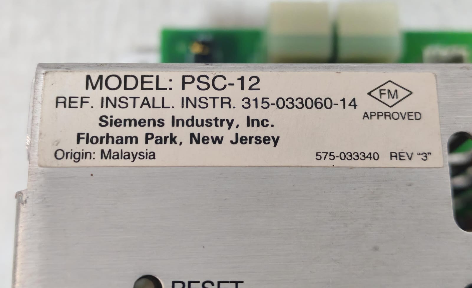 Siemens PSX-12 SIEMENS PSC/PSX-12 HIGH CURRENT POWER SUPPLY 5