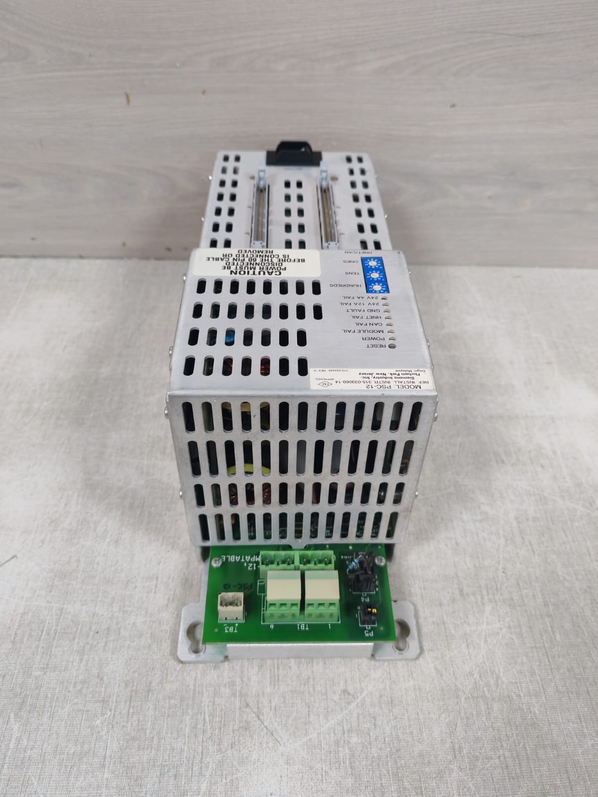 Siemens PSX-12 SIEMENS PSC/PSX-12 HIGH CURRENT POWER SUPPLY 8