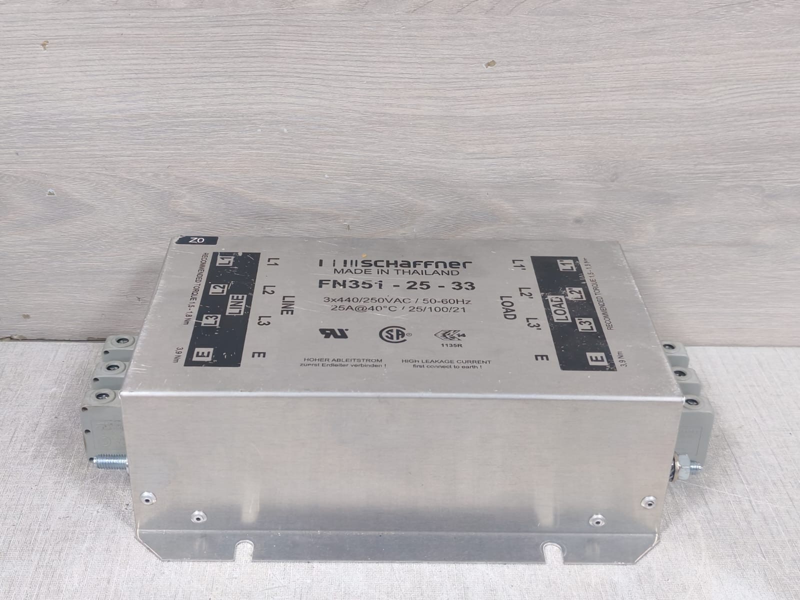 Schaffner FN351-25-33 SCHAFFNER FN351-25-33 Power Line Filter 3