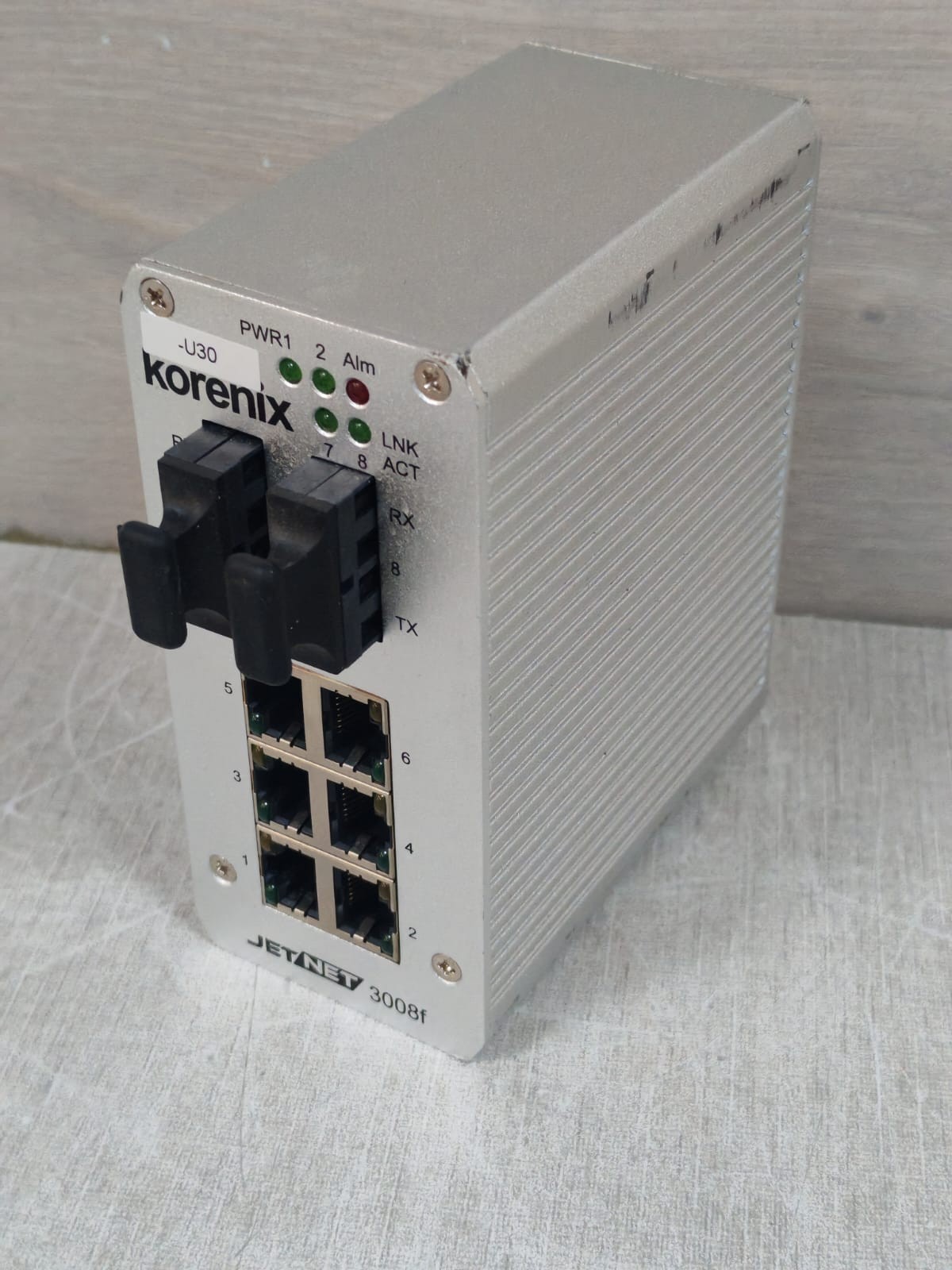 Korenix JETNET 3008F/ 3008F-S KORENIX JETNET 3008F/ 3008F-S HW VER.3.1 ETHERNET SWITCH 24VDC 6